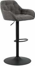 Baaritool Actona Brooke 99362, 37.5 x 37.5 x 63-84 cm, antratsiit/must