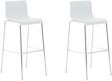 Baaritoolide komplekt Mville HOVER, plastik, kroomitud raam, 2 tk