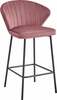 Baaritool Leobert Gatta, 43,5 x 36,5 x 90,5 cm, tumeroosa/must