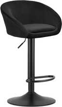 Baaritool Leobert East, 53 x 46 x 81 cm, must samet