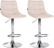 Baaritoolide komplekt Mville Jerry velvet, kroom, 2 tk