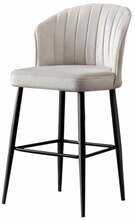 Baaritoolide komplekt Kalune Design Rubi 107BCK1122, 42 x 52 x 97 cm, must/kreemjas, 4 tk