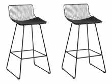 Baaritool Beliani Fredonia, 49 x 50 x 97 cm, must
