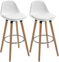 Baaritoolide komplekt Homcom, 38,5 x 42,5 x 91 cm, valge, 2 tk