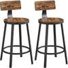 Barstoolide komplekt Vasagle, vintage pruun-must, 2 tk