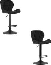 Baaritoolide komplekt Leobert West, 46 x 48,5 x 90 cm, must, 2 tk