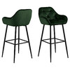 Baaritool Actona Brooke, 55 x 52 x 103.5 cm, must/tumeroheline