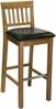 Baaritool Home4you Laura, 40 x 40 x 99 cm, tamm/pruun
