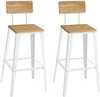 Baaritoolide komplekt VASAGLE, 45,4 x 45,4 x 102,2 cm, nispruun-pilvevalge, 2 tk