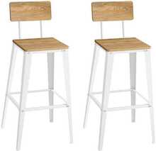 Baaritoolide komplekt VASAGLE, 45,4 x 45,4 x 102,2 cm, nispruun-pilvevalge, 2 tk