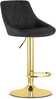 Baaritool Leobert Kast, 45,5 x 36 x 85 cm, must samet