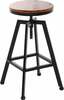 Baaritool OTE Narvik OTE-STOLEK-NARWIK, 34 x 34 x 62-74 cm, pruun/must
