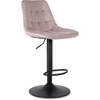 Baaritool Mebel Elite Arcos 2, roosa samet, must jalg