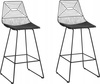 Baaritool Beliani Bisbee, 49 x 50 x 110 cm, must