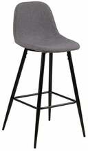 Baaritool Actona Wilma, 44 x 48 x 91 cm, must/helehall