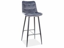 Baaritool Signal Meble H-1 Velvet, 45 x 37 x 109 cm, must/hall