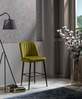 Baaritoolide komplekt Kalune Design Vento 107BCK1116, 45 x 49 x 99 cm, must/oliivroheline, 4 tk