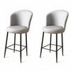 Baaritoolide komplekt Hanah Home Uras, hall/must, 2 tk