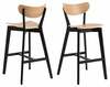 Baaritool Roxby AC-0000099119, 49 x 45 x 105 cm, matt, tamm/must
