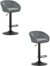 Baaritool Leobert East, hall samet / must jalg, 2 tk