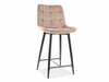 Baaritool Signal Meble Chic H-2 Velvet, 45 x 37 x 92 cm, must/beež