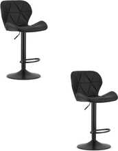 Baaritoolide komplekt West, 46 x 48,5 x 90 cm, must, 2 tk