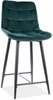 Baaritool Signal Meble Chic H-2 Velvet CHICH2VCZ, 45 x 37 x 92 cm, roheline