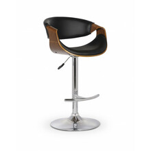 Baaritool Halmar H100, 53 x 50 x 88-109 cm, must/pähkel