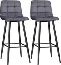 Baaritoolide komplekt Homcom, hall, 2 tk