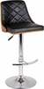 Baaritool OTE Gemini OTE-STOLEK-GEMINI-CZAR, 48 x 51 x 91-112 cm, must