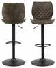 Baaritool Actona Naomi 98964, 45 x 51 x 115 cm, antratsiit/must
