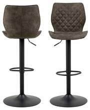Baaritool Actona Naomi 98964, 45 x 51 x 115 cm, antratsiit/must