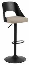 Baaritool Actona Lucy Malmo 8 97455, 50,5 x 47 x 113 cm, must/liivakarva pruun