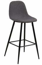 Baaritool Actona Boxhorn, 51 x 46,6 x 101 cm, must/hall