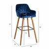 Baaritool Home4you Ariel 26507, 52 x 48 x 97 cm, sinine