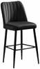 Baaritoolide komplekt Kalune Design Vento 107BCK1117, 45 x 49 x 99 cm, must, 4 tk