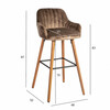 Baaritool Home4you Ariel, pruun, 52 x 48 x 97 cm