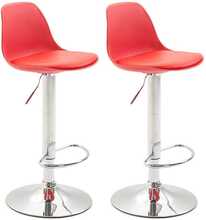Baaritool Mville Kiel, plastik, kroomitud, 2 tk
