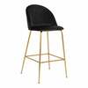 Baaritool House Nordic Lausanne, 55 x 52 x 107 cm, must/kuldne