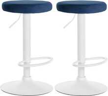 Baaritoolide komplekt Mville Ponte velvet, valge, 2 tk