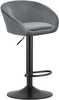 Baaritool Leobert East, 53 x 46 x 81 cm, hall samet, must jalg