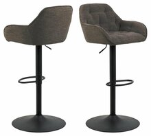 Baaritool Actona Brooke, 52 x 52 x 109 cm, helepruun