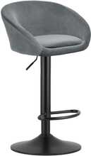 Baaritool Leobert East, 53 x 46 x 81 cm, hall samet, must jalg