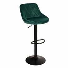 Baaritool Leobert Kast, tumesinine samet, must raam, 2 tk