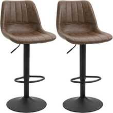 Baaritoolide komplekt Homcom, 43 x 49,5 x 91-111 cm, pruun, 2 tk