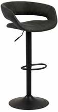 Baaritool Actona Nina, 48,5 x 54,5 x 104 cm, must/antratsiit