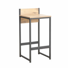 Baaritool Pirmibaldai.lt Hannes, 38 x 38 x 80 cm, rustic melamine/tamm/must