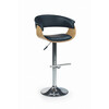 Baaritool Halmar H45, 59 x 46 x 90-112 cm, tamm/must