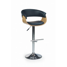 Baaritool Halmar H45, 59 x 46 x 90-112 cm, tamm/must