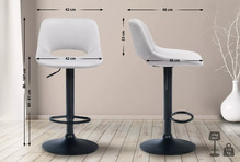 Baaritoolide komplekt Mville Camden velvet, 2 tk